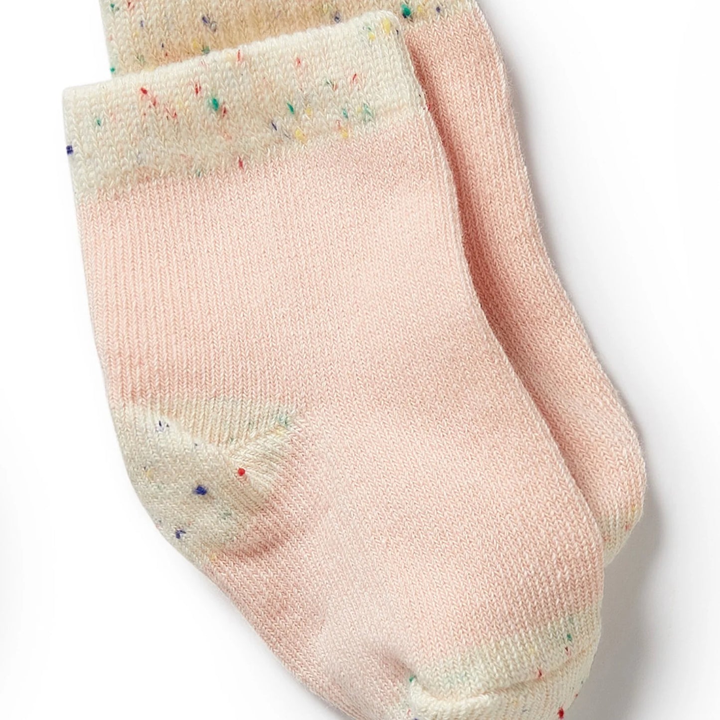 Baby Socks 3 Pack - Mint Green, Cream, Pink