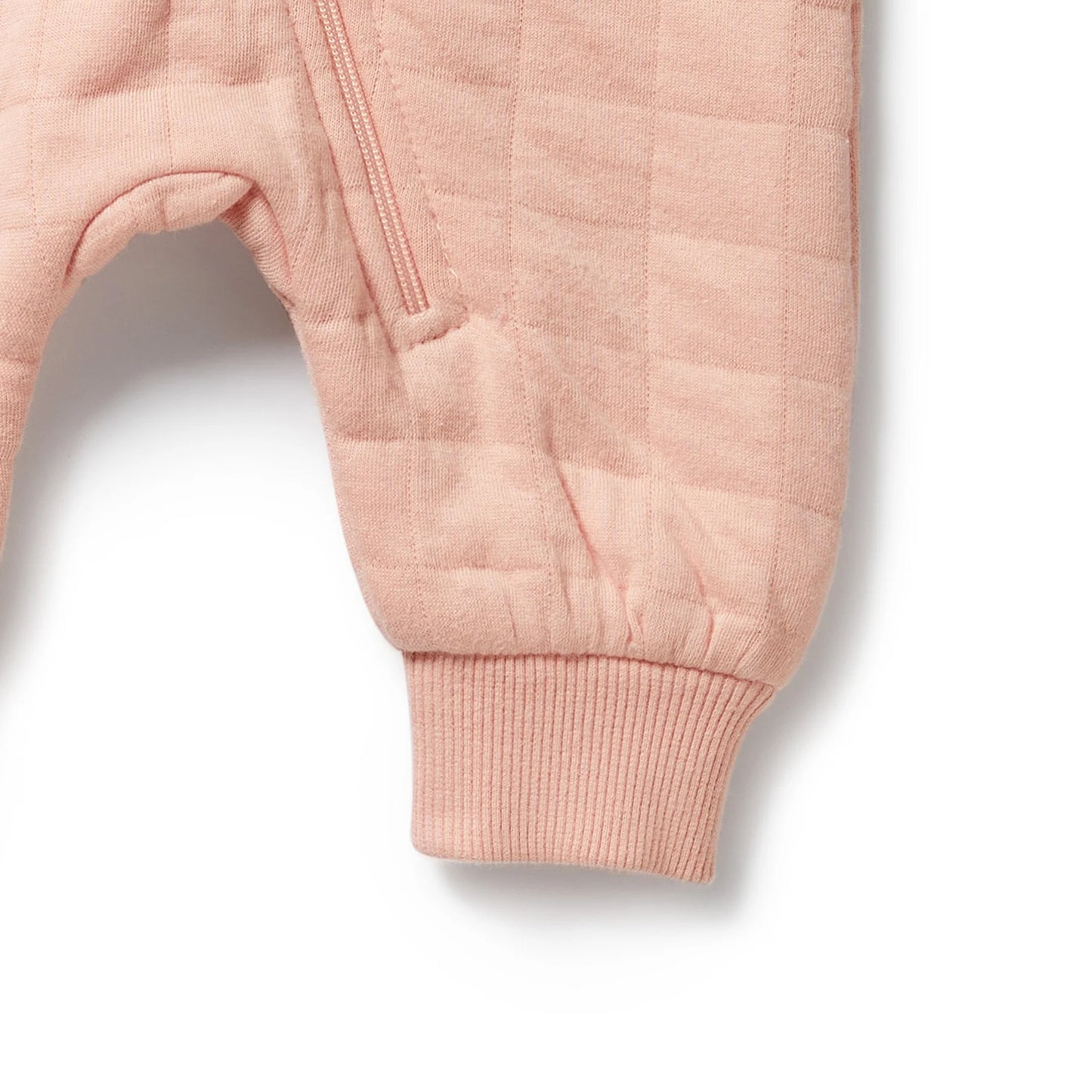 Organic Quilted Terry Growsuit - Pretty Pink