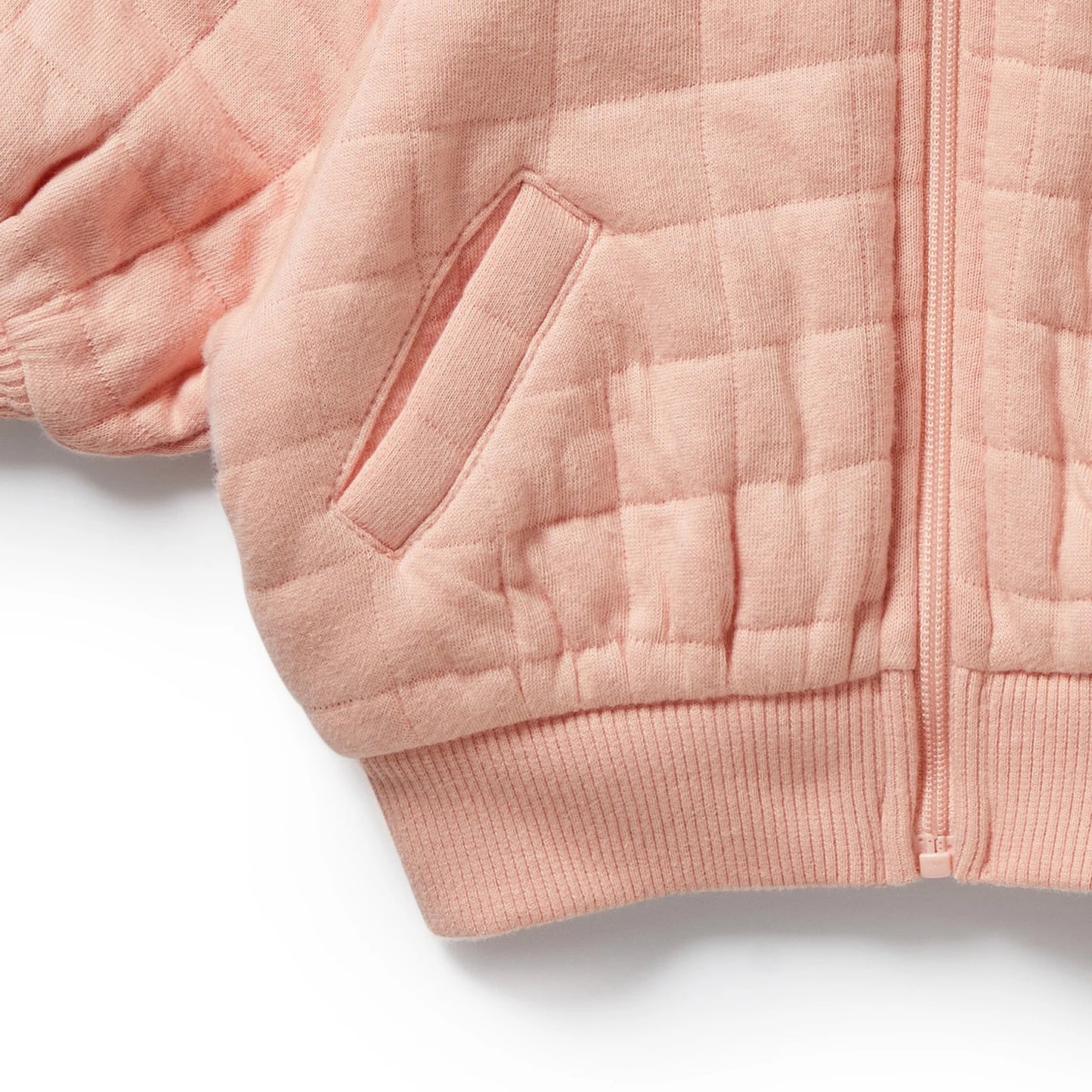 Organic Quilted Jacket - Pretty Pink