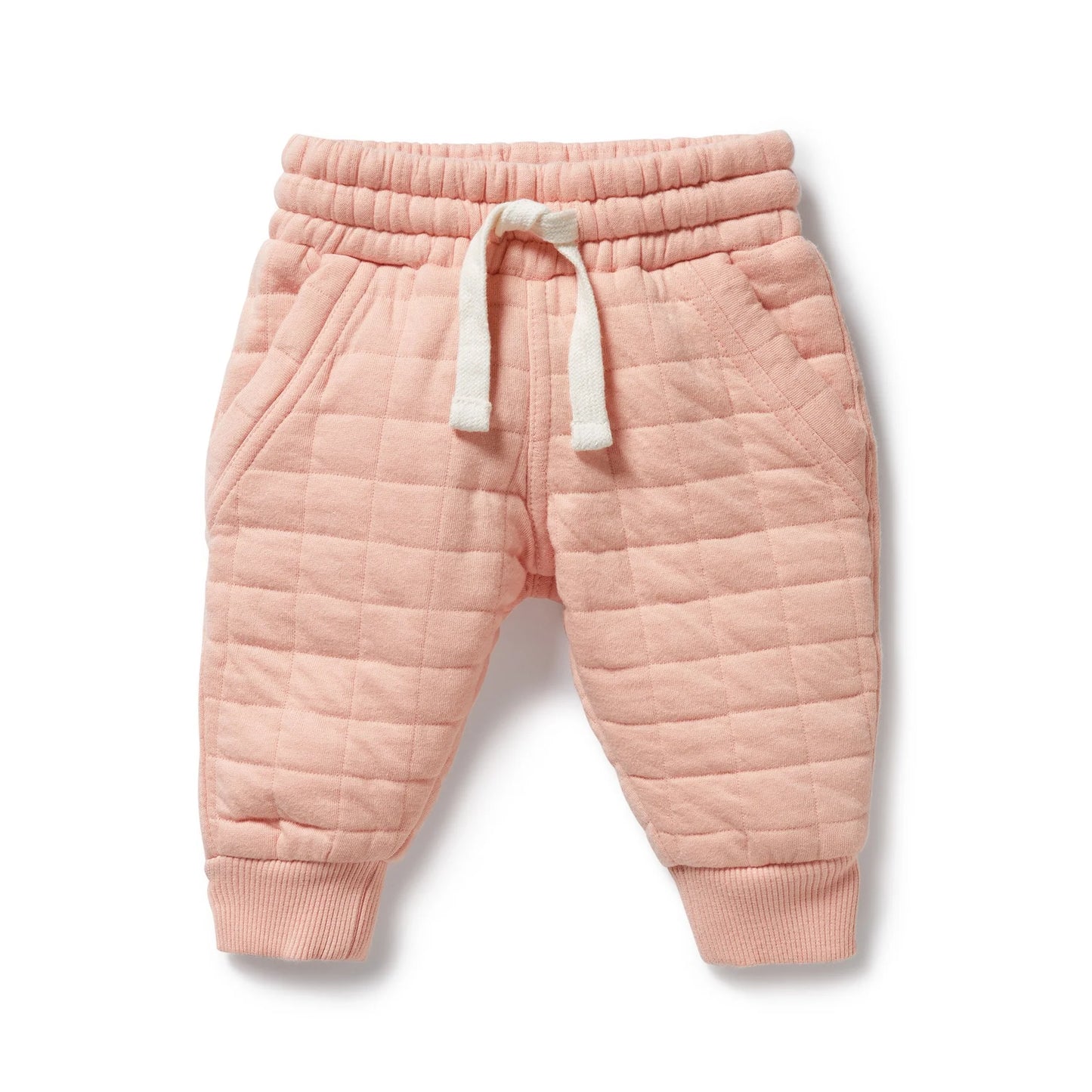 Qrganic Quilted Sweat Pant - Pretty Pink