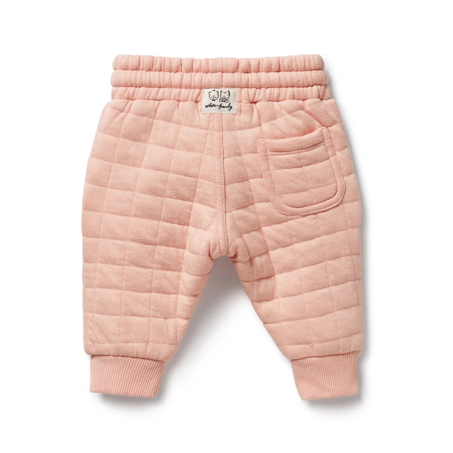 Qrganic Quilted Sweat Pant - Pretty Pink