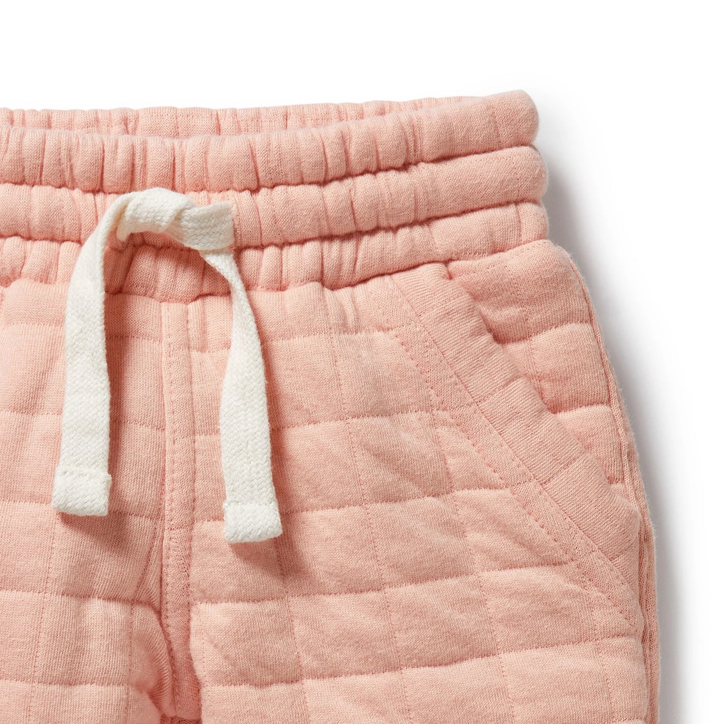 Qrganic Quilted Sweat Pant - Pretty Pink