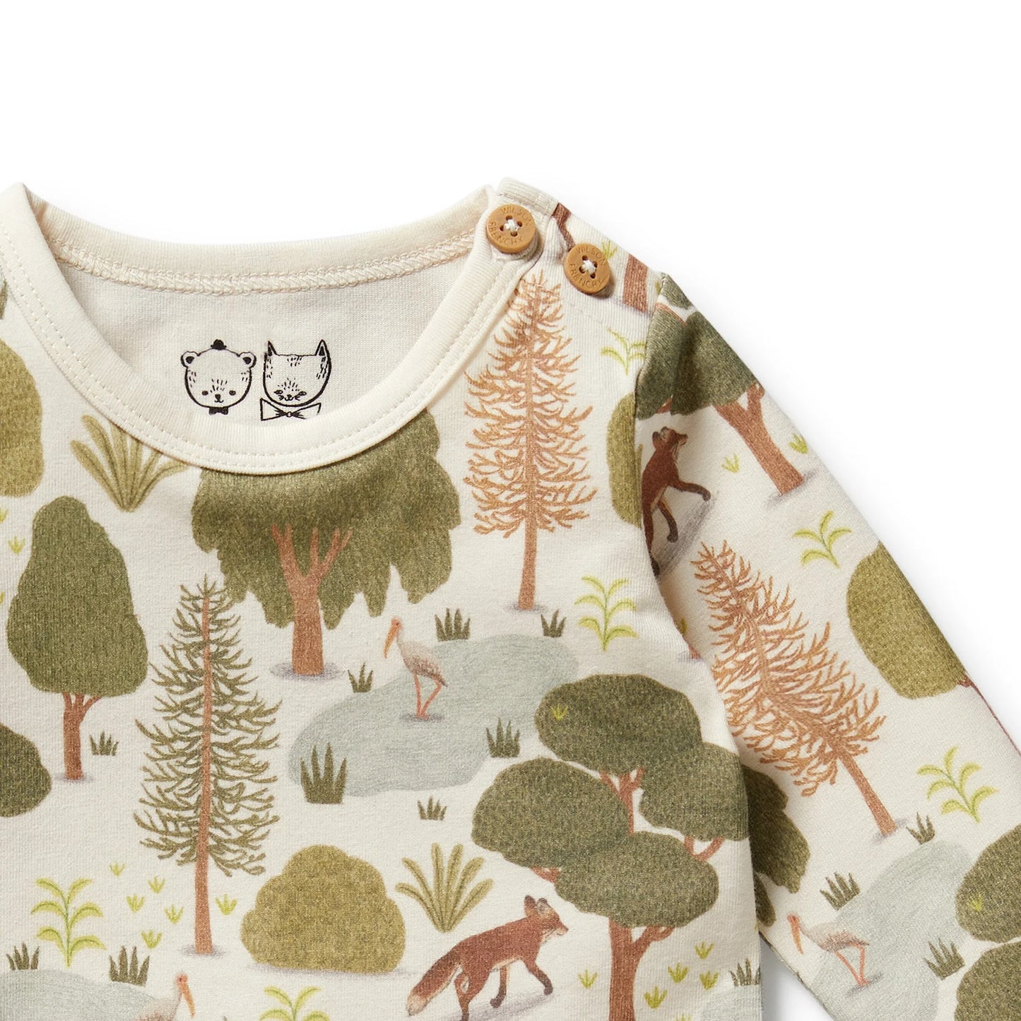 Organic Bodysuit - Little Trees