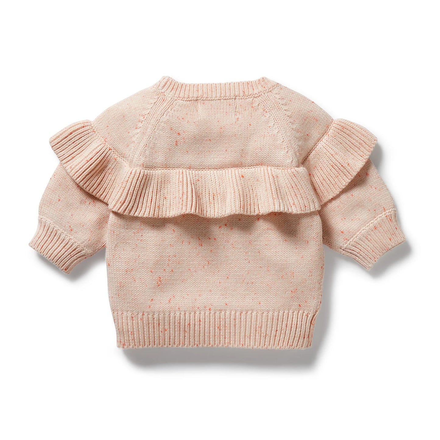 Knitted Ruffle Jumper - Fairy Floss