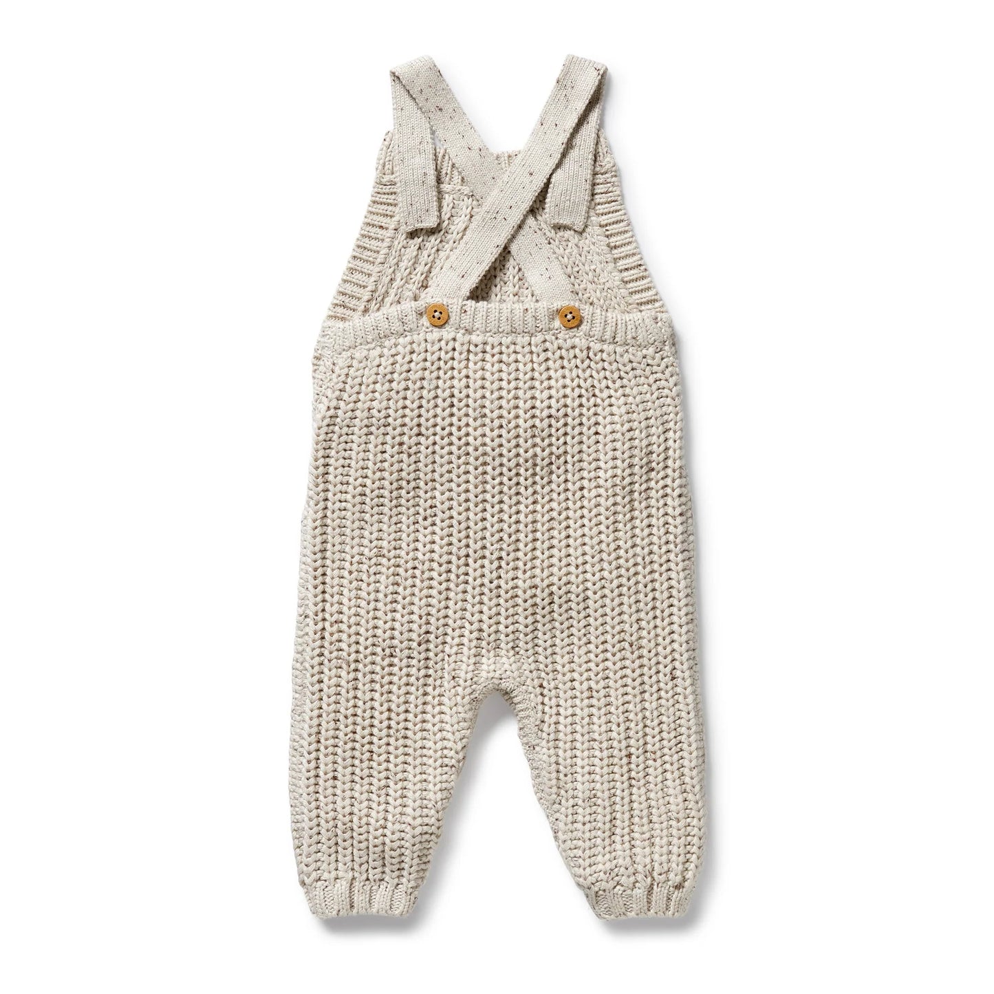Knitted Overalls - Cookie & Cream