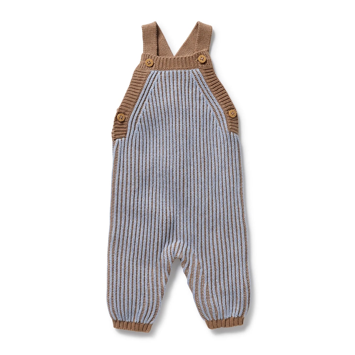 Coco And Blue Speckle Organic Knitted Overall