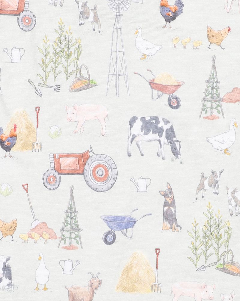 Chester Print SS Zip Romper