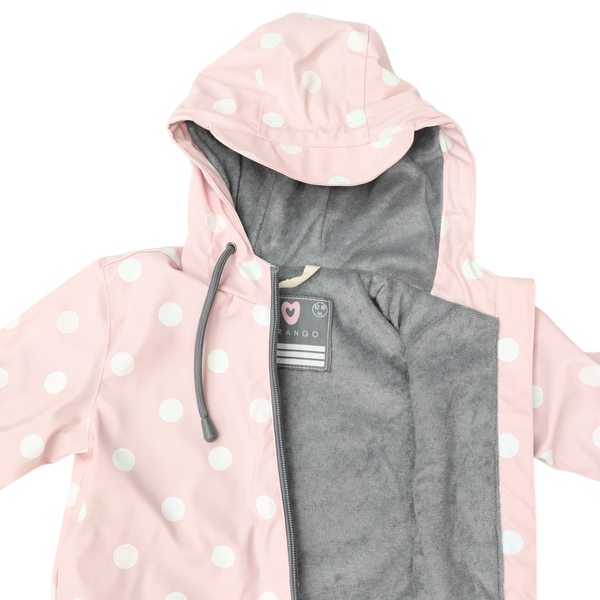 Polkadot Colour Change Rain Suit - Pink