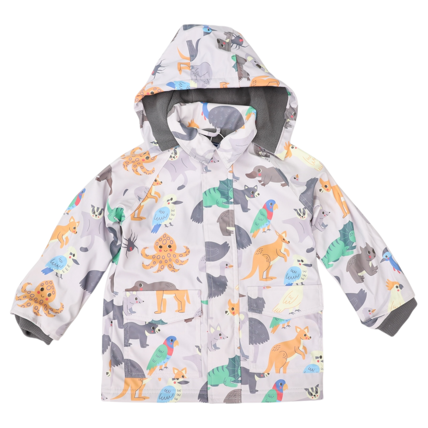 Australian Animal Raincoat - Grey