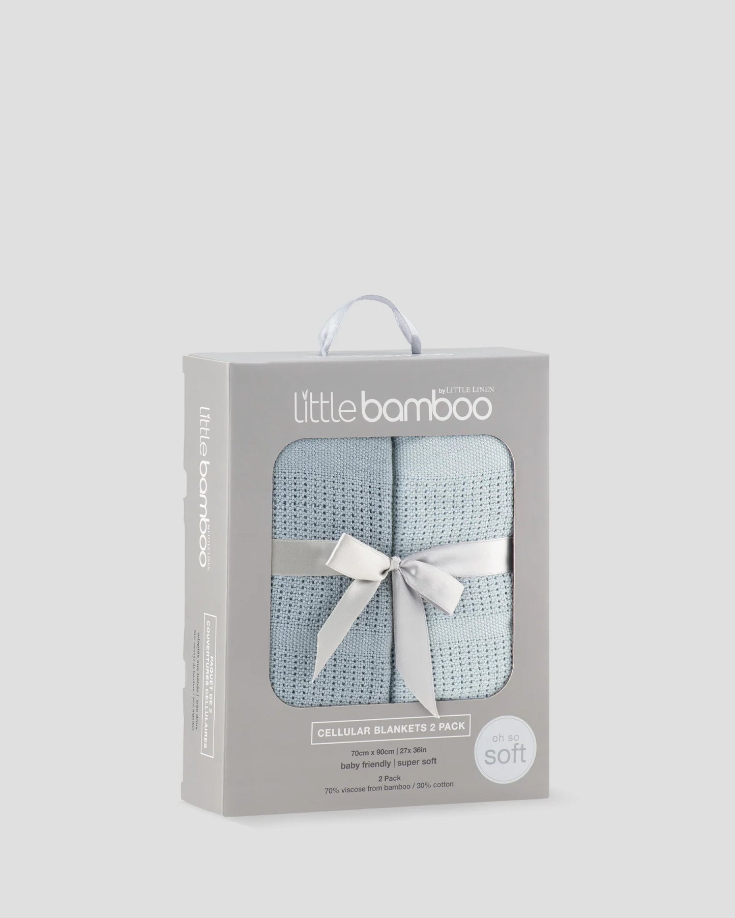 Baby Cellular Blanket 2Pk - Retro Blue