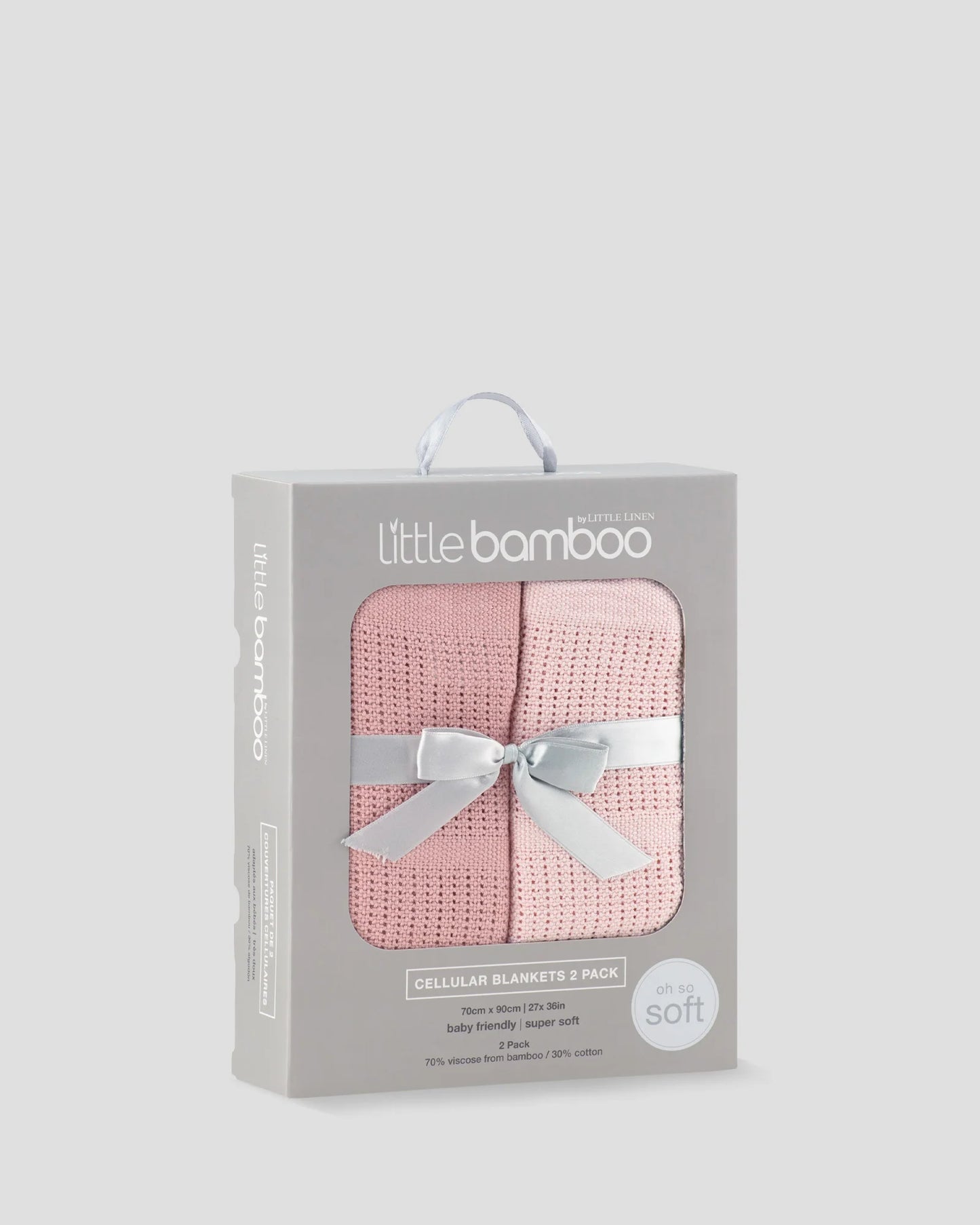 Baby Cellular Blanket 2Pk - Dusty Rose