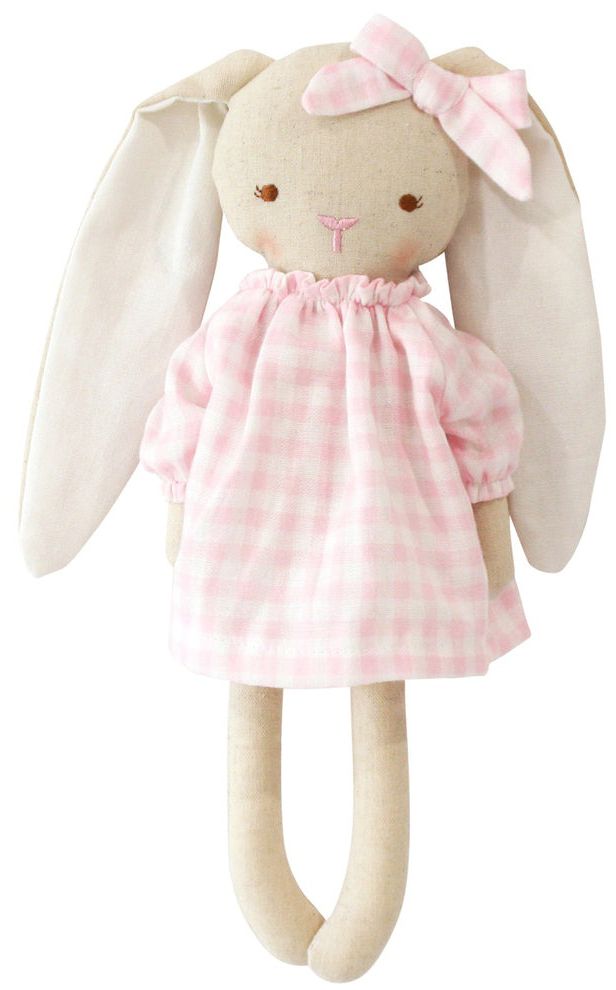 Pixie Bunny 29cm - Pink Gingham