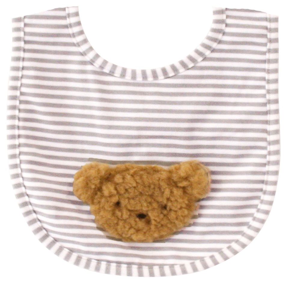 Sherpa Bear Bib - Caramel