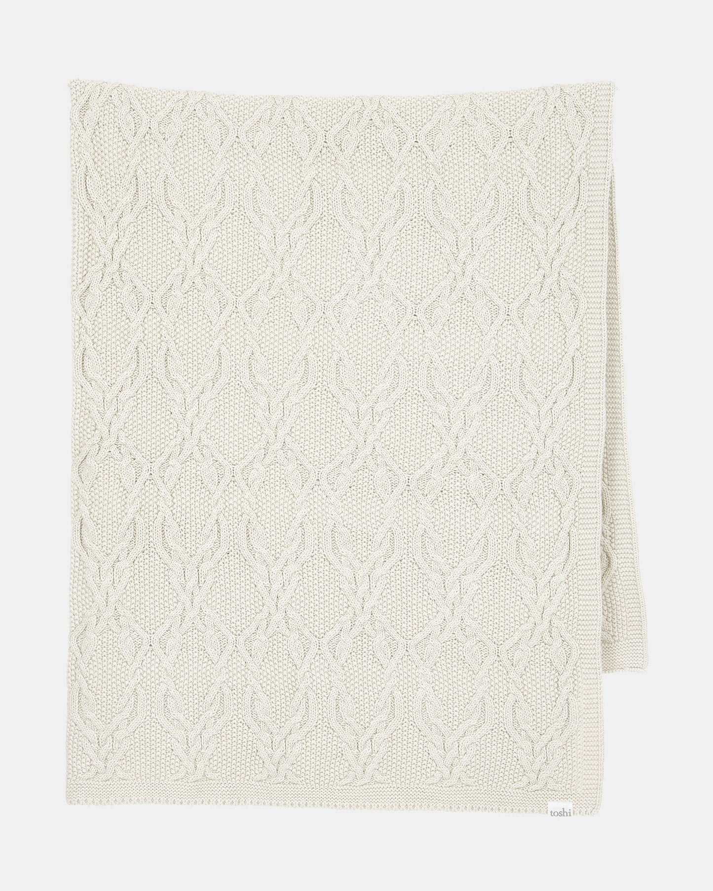 Organic Blanket Bowie - Pebble