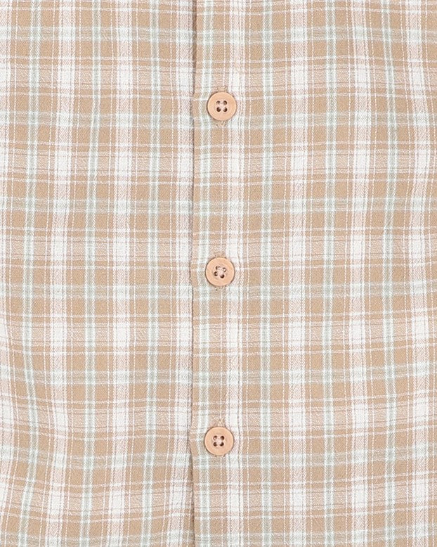 Isaac Check Shirt - Natural Check