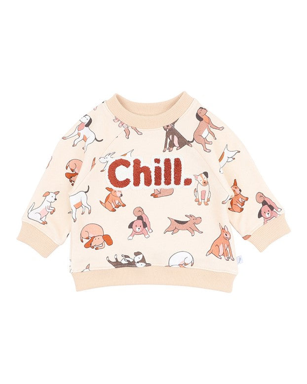 Cool Dogs Print Sweatshirt