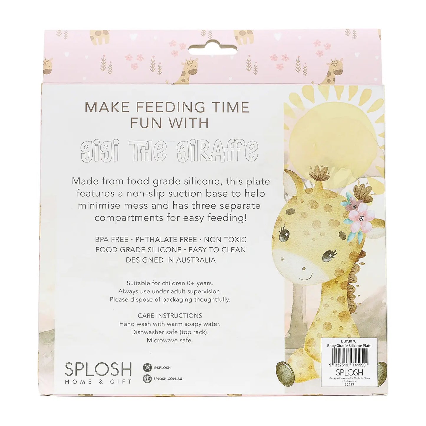 Baby Giraffe Silicone Plate