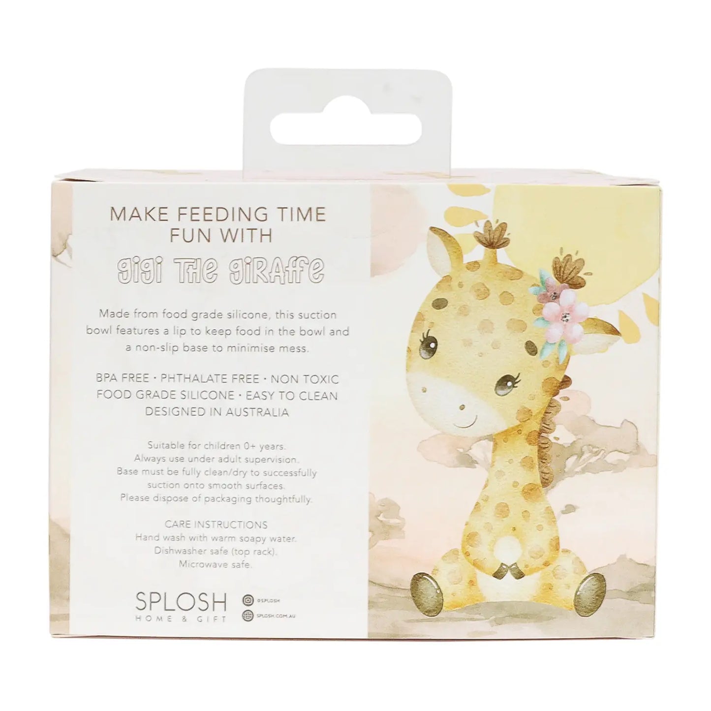 Baby Giraffe Silicone Bowl
