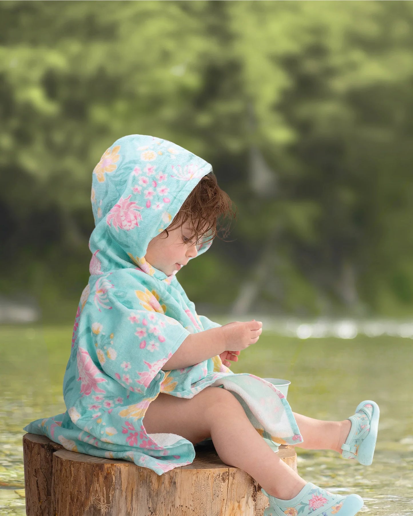 Toshi Hooded Towel - Waratah Mint