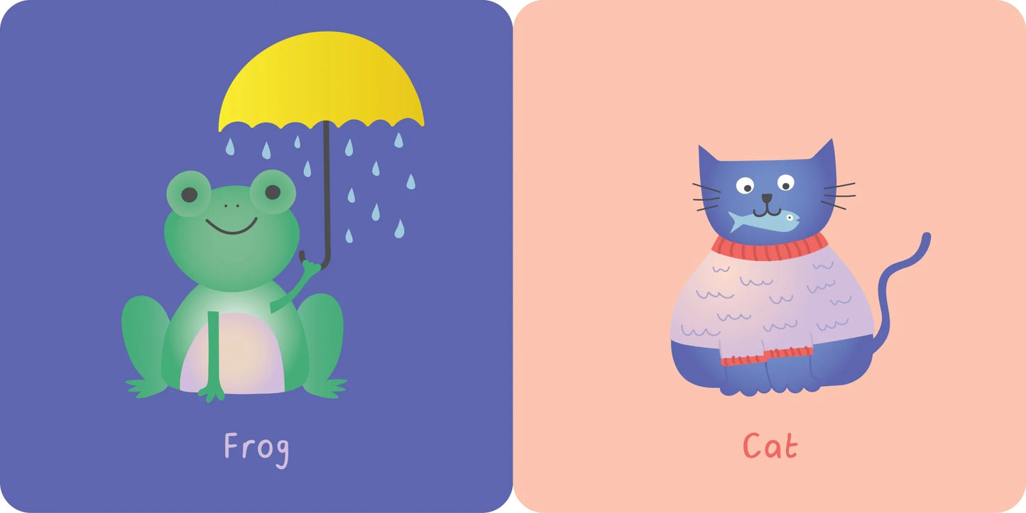 Rattle Handle Board Book - Animals