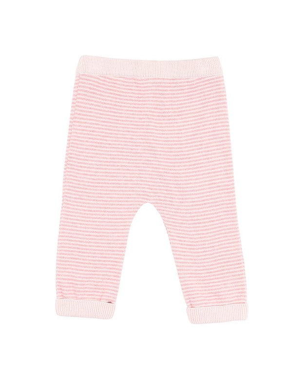 Molly Knitted Leggings - Pink Stripe