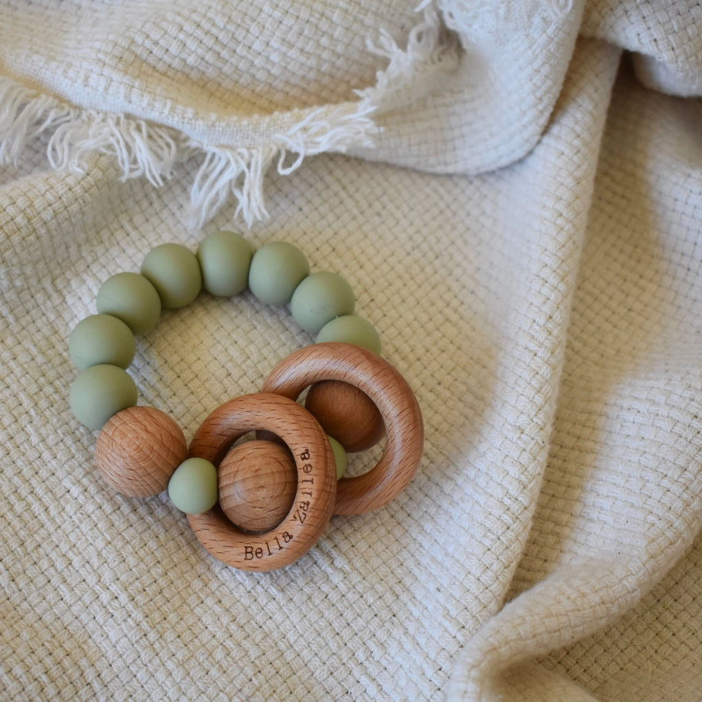 Rattle Ring Teether - Lint