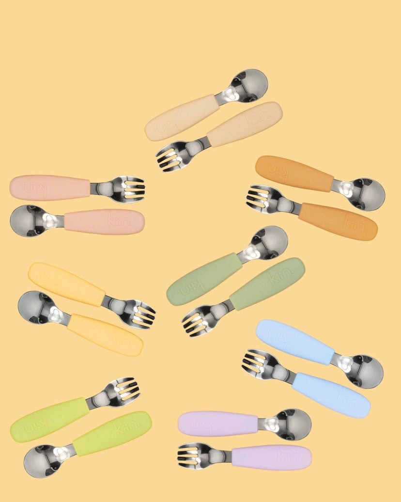 Silicone Cutlery Set - Tan