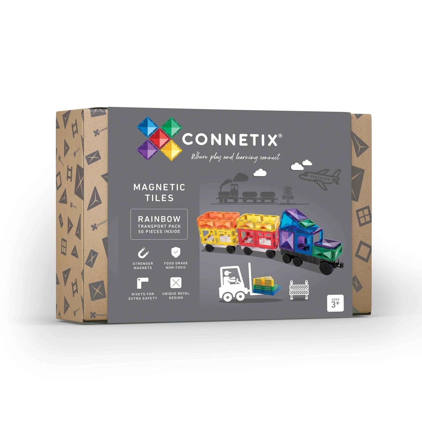 50 Pce Rainbow Transport Pack