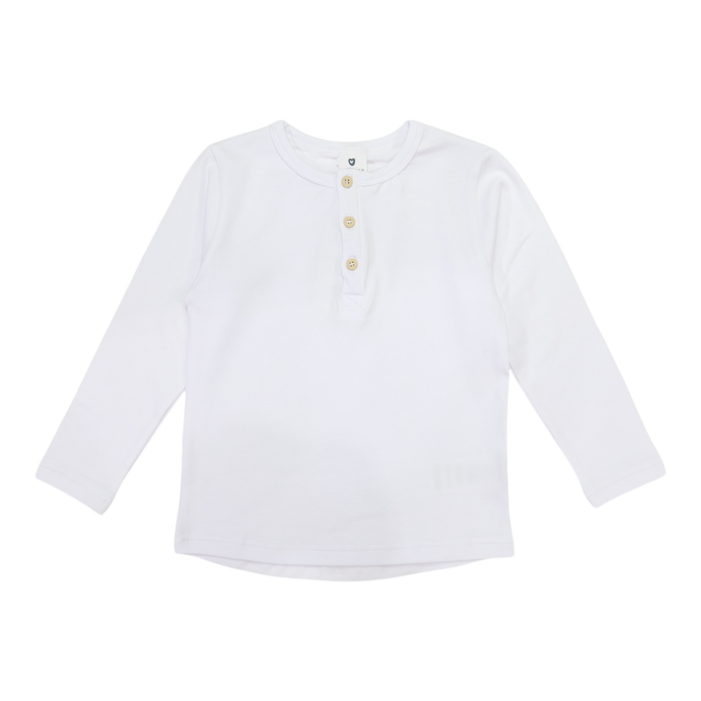 Essential Henley Tee - White