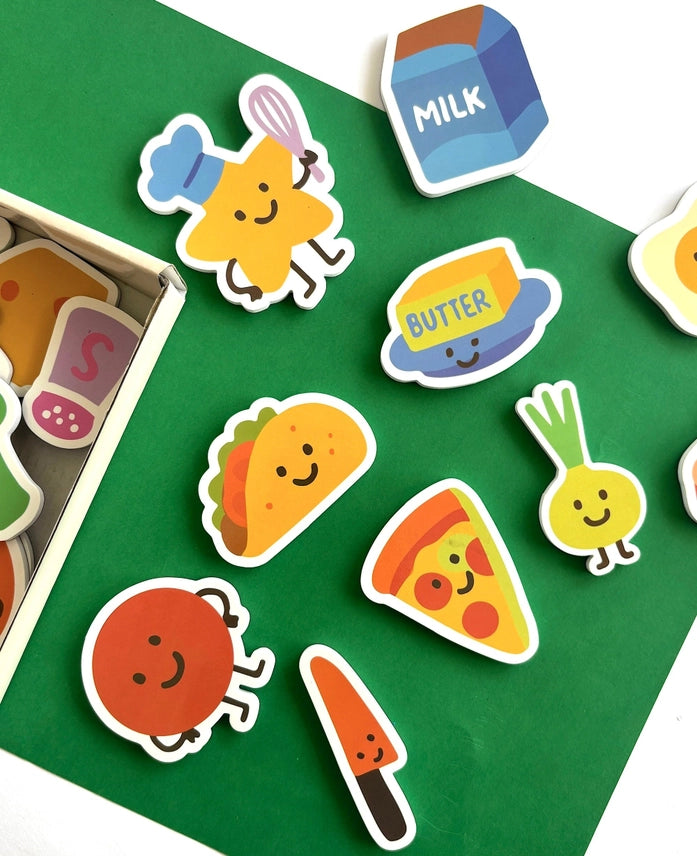 Little Chef Magnet Set | Magnetic Food Play Pieces For Kids