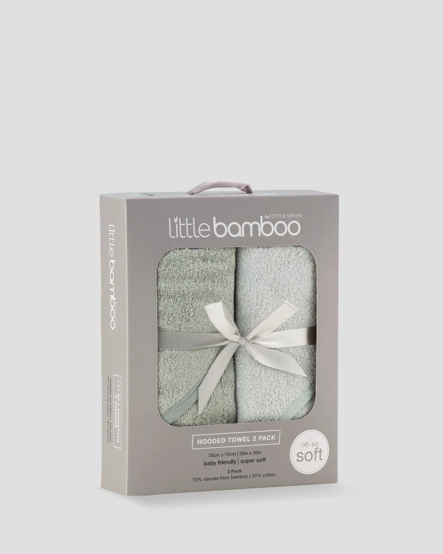 Baby Hooded Towels 2PK - Bayleaf