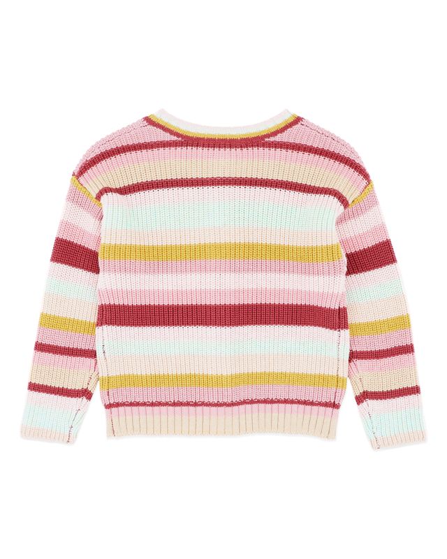Orchard Bloom Stripe Cardigan - Multi