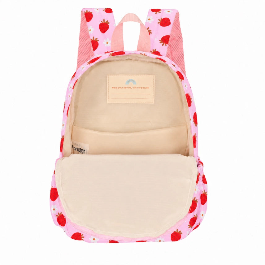 Mini Toddler Daycare Backpack - Strawberry Fields
