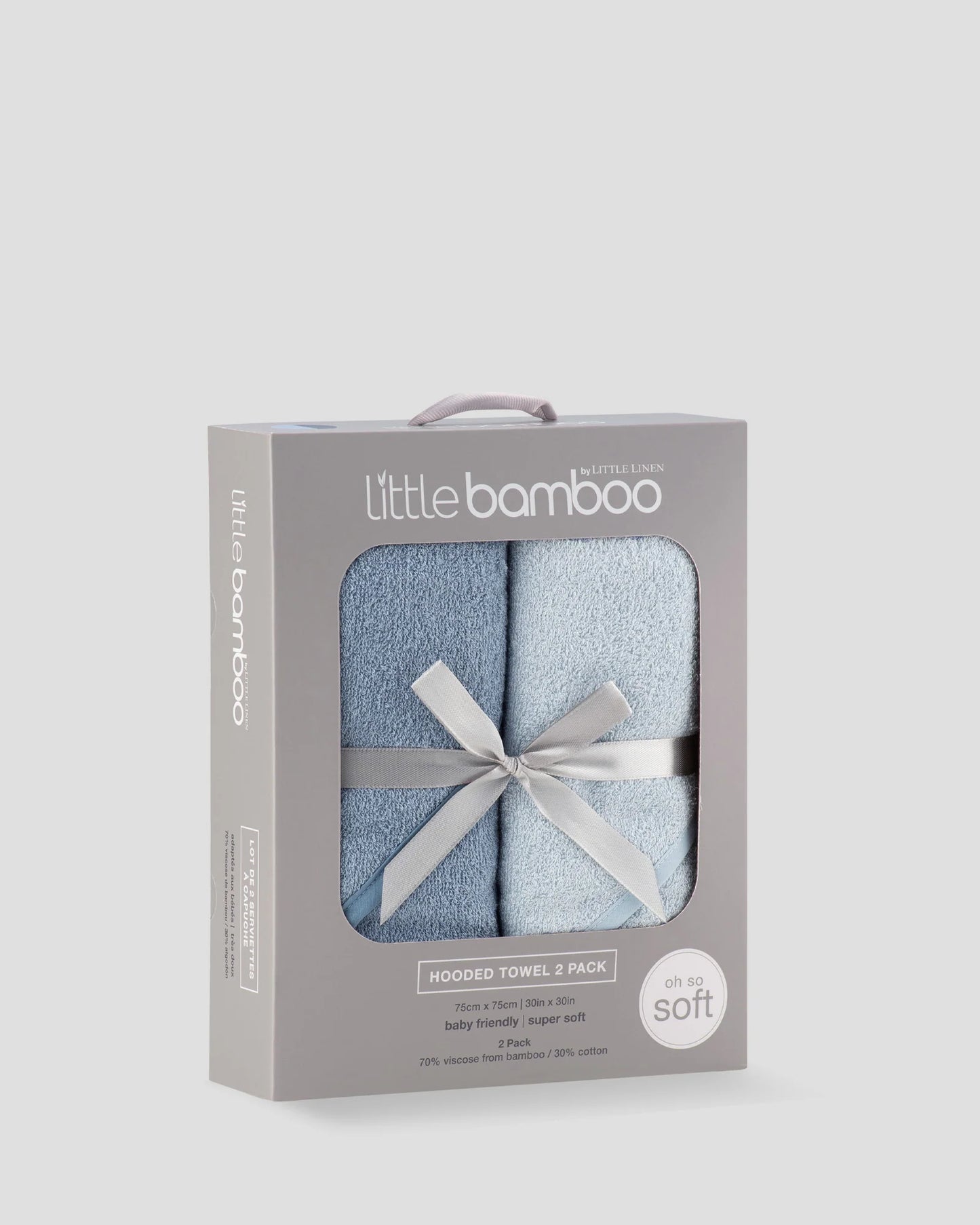 Baby Hooded Towels 2PK - Retro Blue