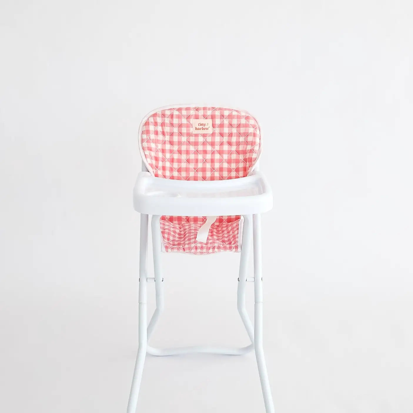 Tiny Harlow High Chair - Pink Gingham