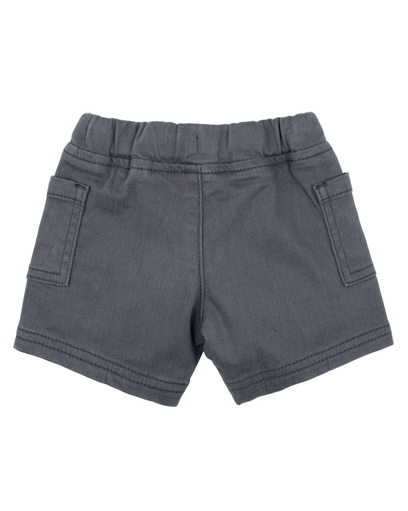 Boys Charcoal Shorts - Charcoal Grey