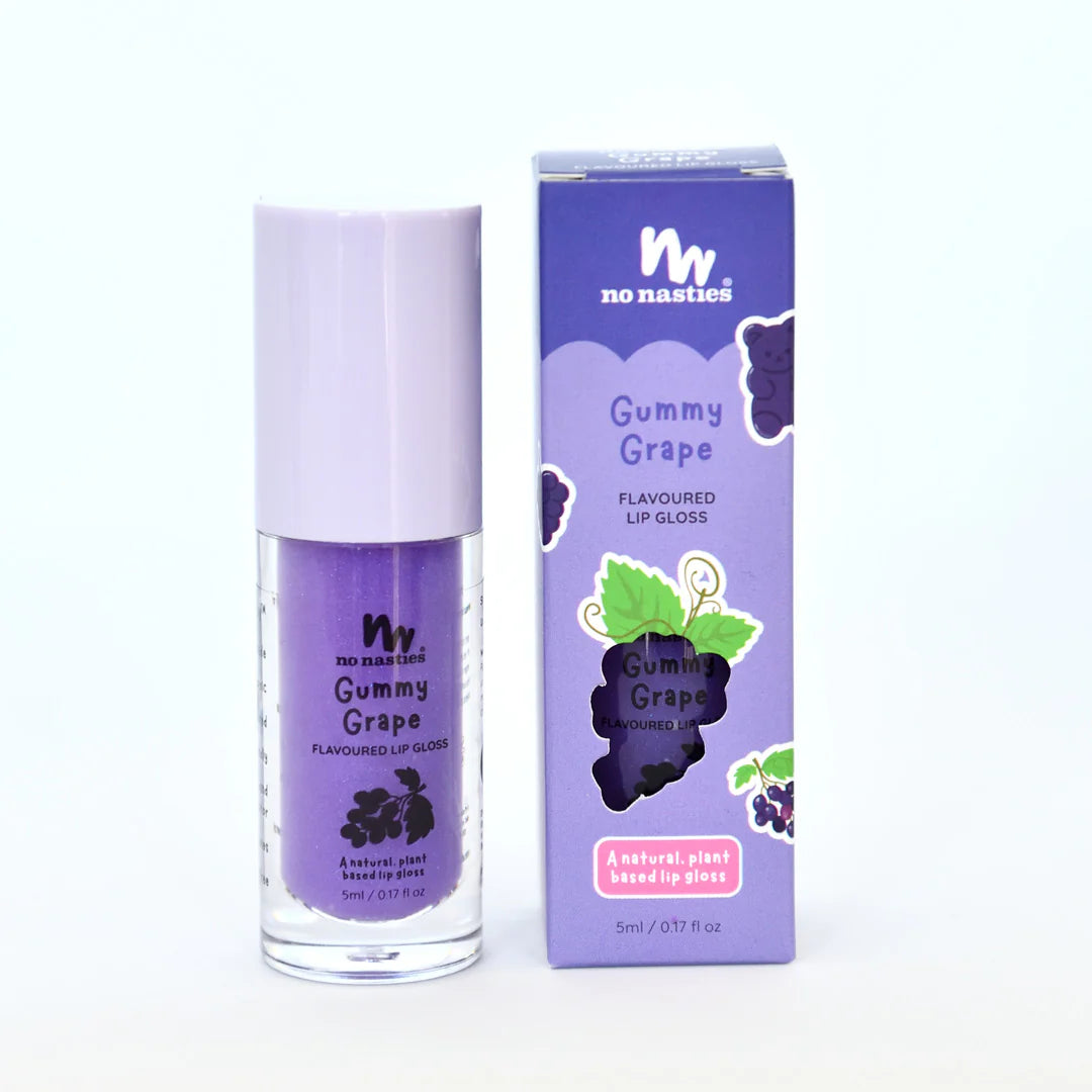 Kids Natural Lipgloss Wands - Gummy Grape