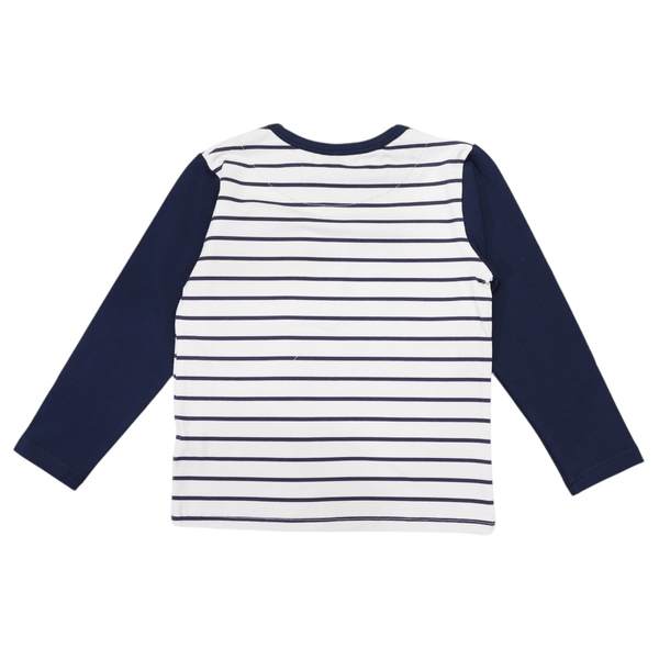 Pocket Tee - Navy Stripe
