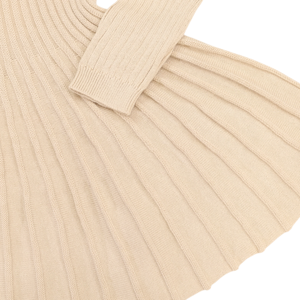 Knit Swing Dress - Beige