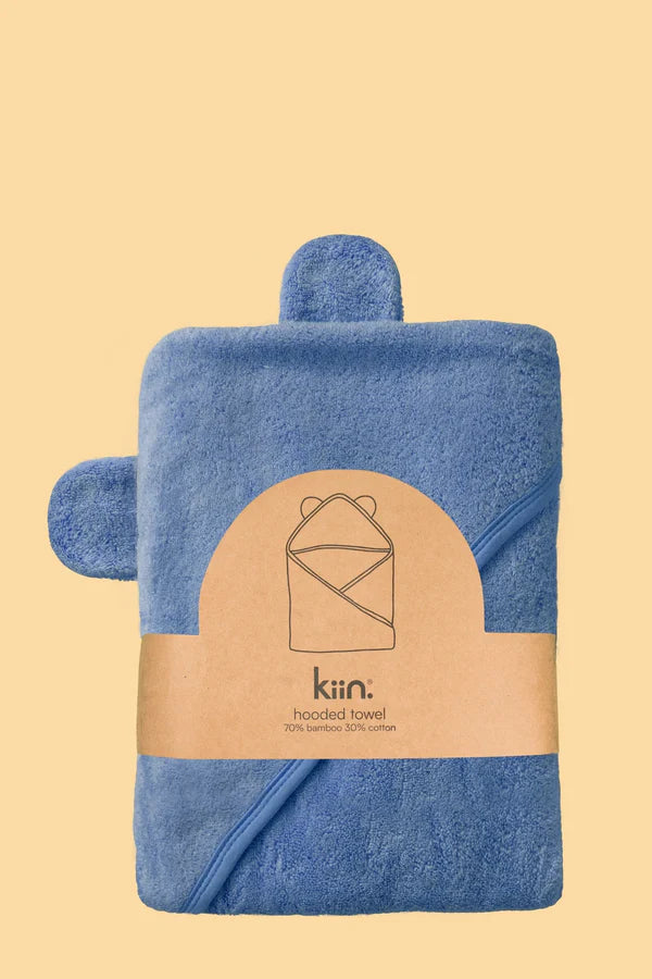 Hooded Towel - Blue Shadow
