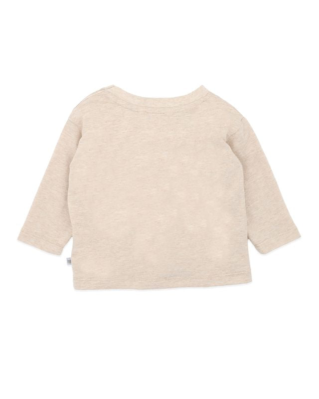 Mr Fox L/s Tee - Oat Marl