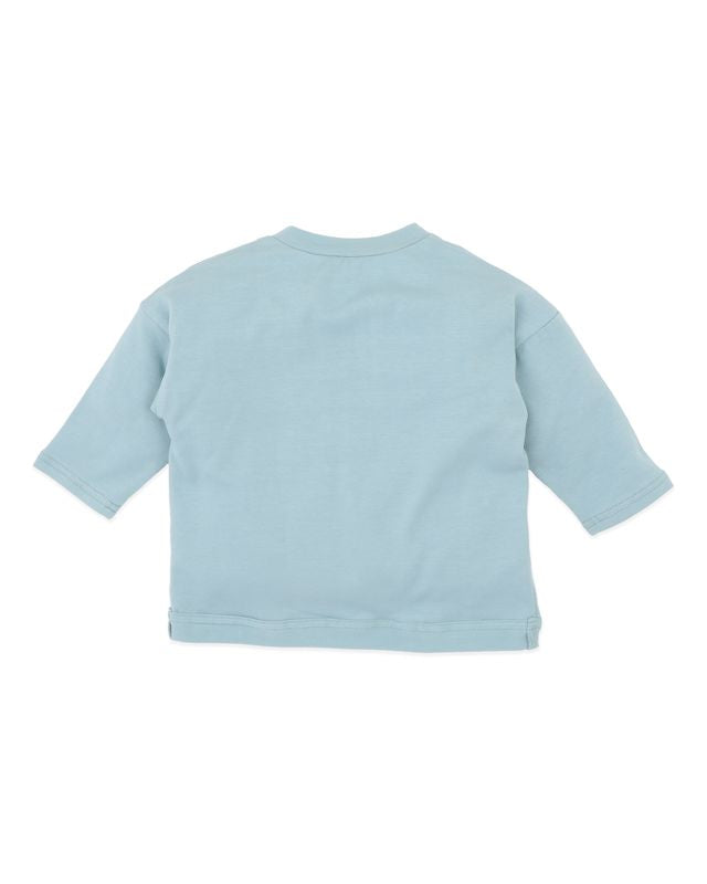 Super Fox L/S Tee - Teal Blue