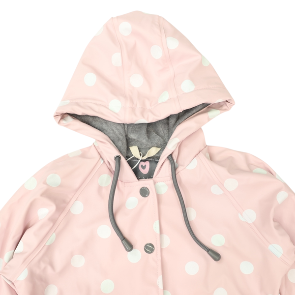 Polkadot Colour Change Raincoat - Pink