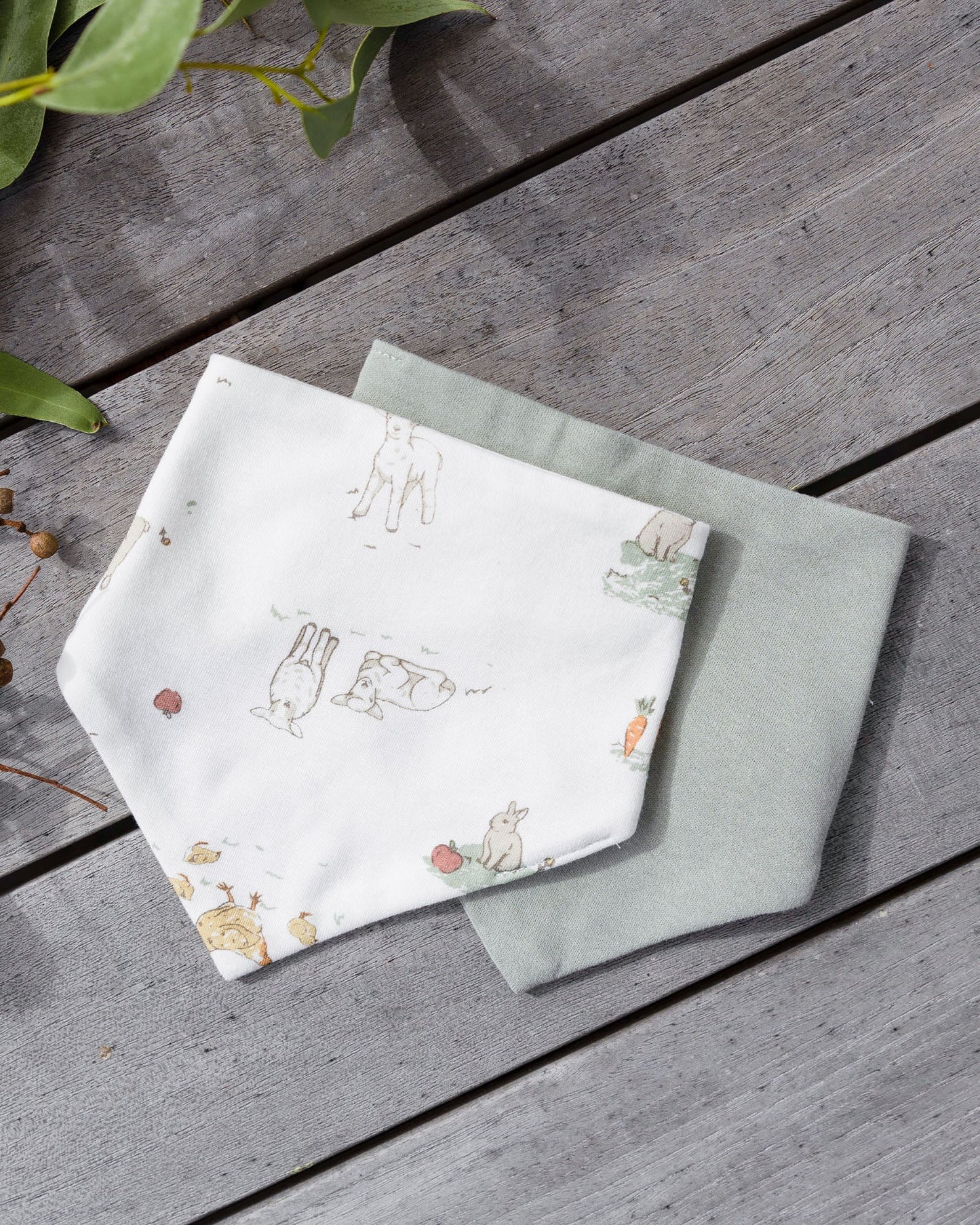 Jersey Bibs 2 Pack - Farmyard Lamb