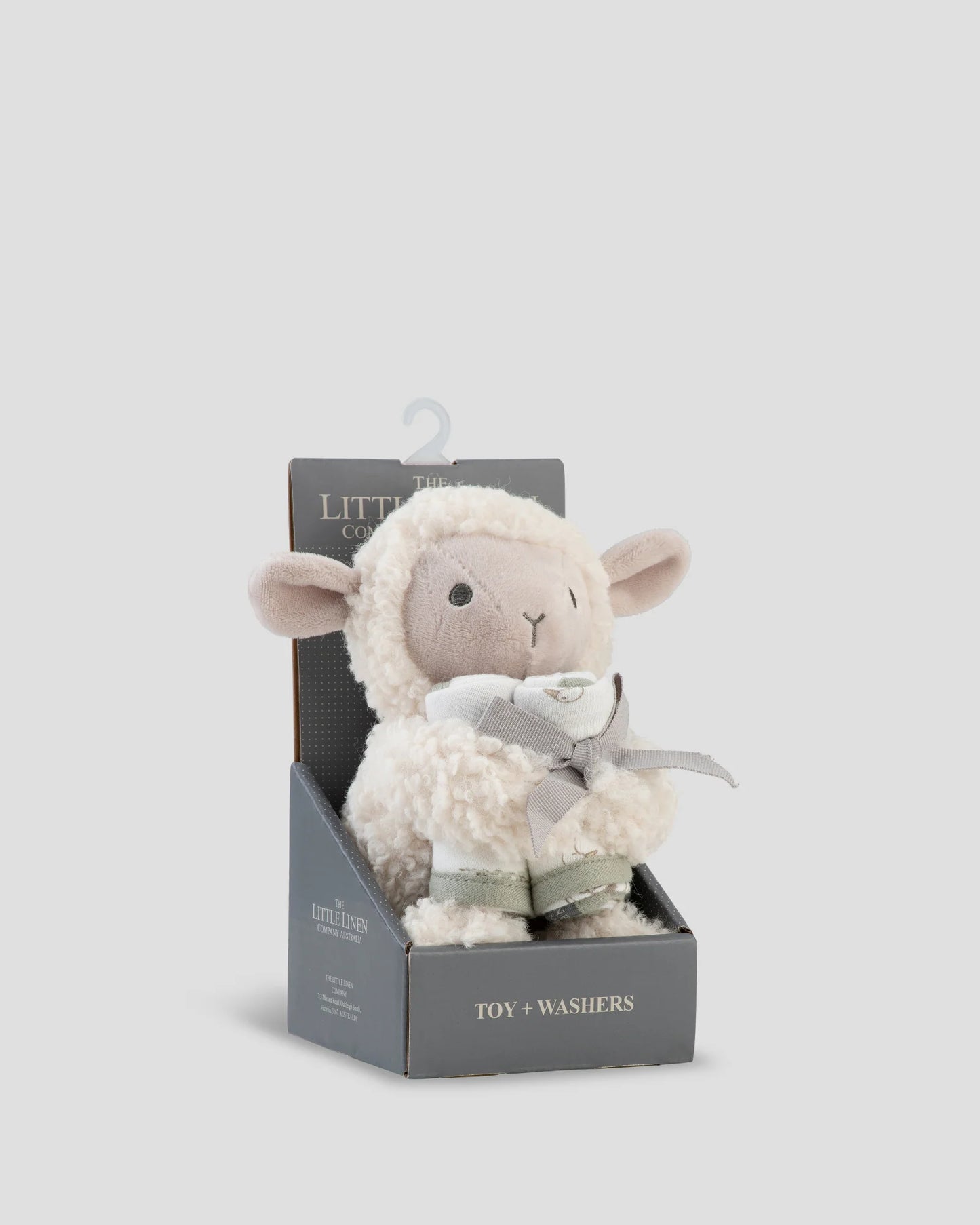 Soft Plush Toy & Face Washers - Farmyard Lamb