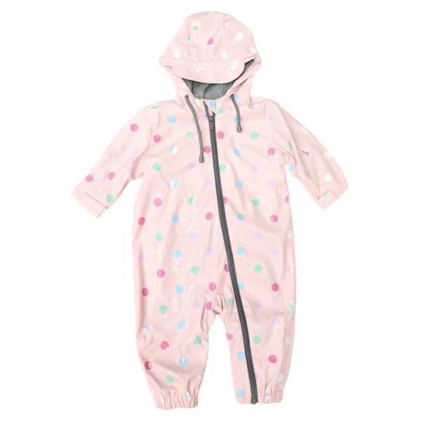 Polkadot Colour Change Rain Suit - Pink
