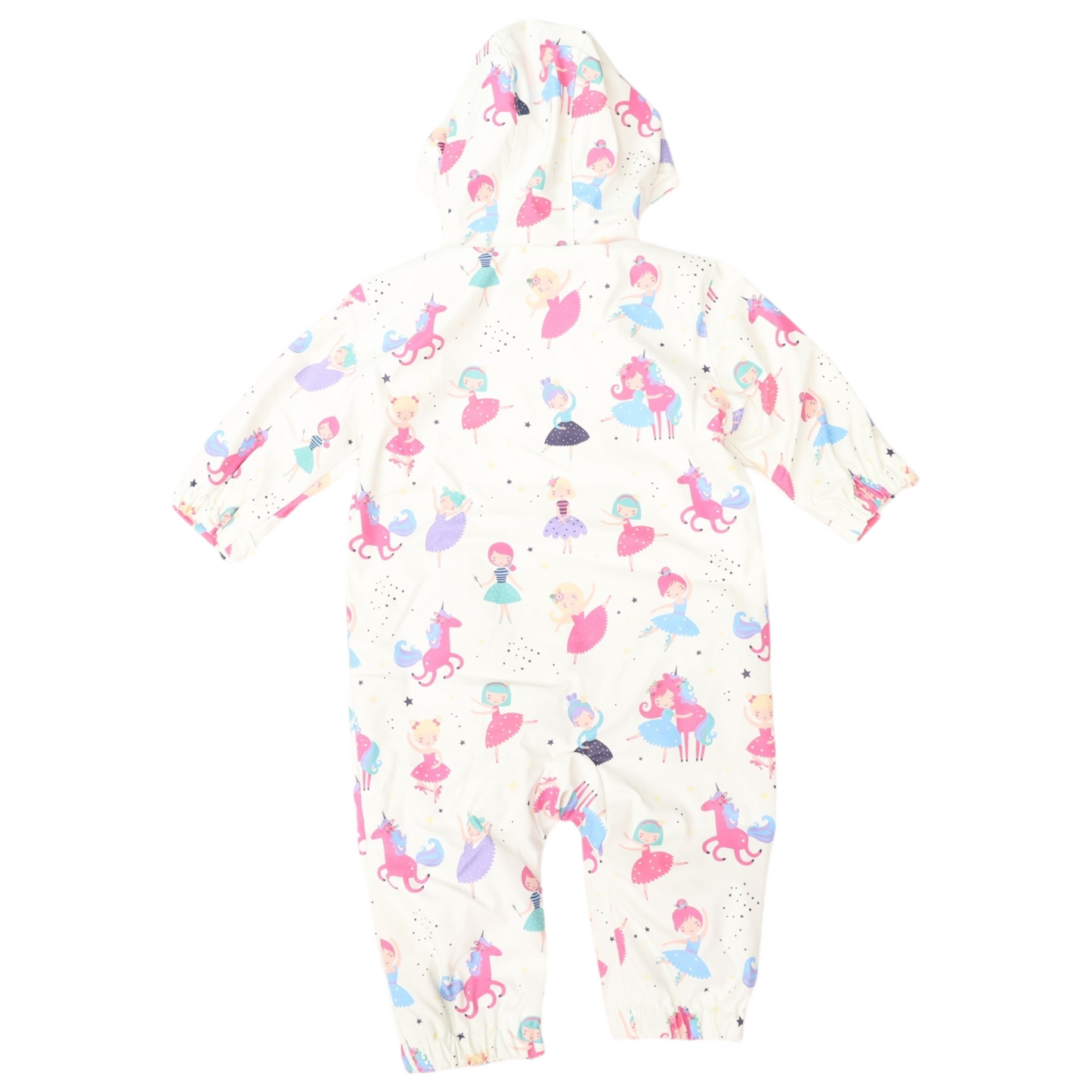 Dancing Unicorns Rain Suit - Cream