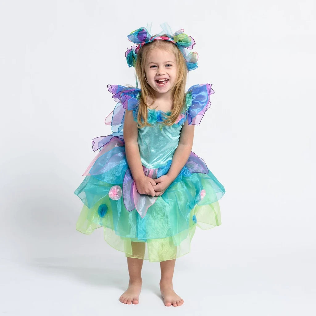 Paris Daisy Fairy Dress -Tourquoise