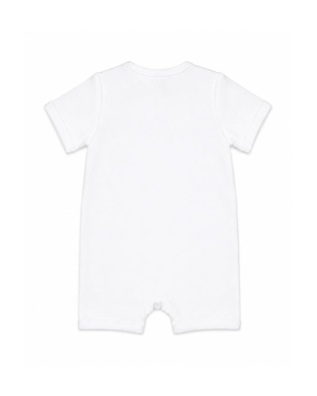 Taylor S/S Zip Romper - Cloud