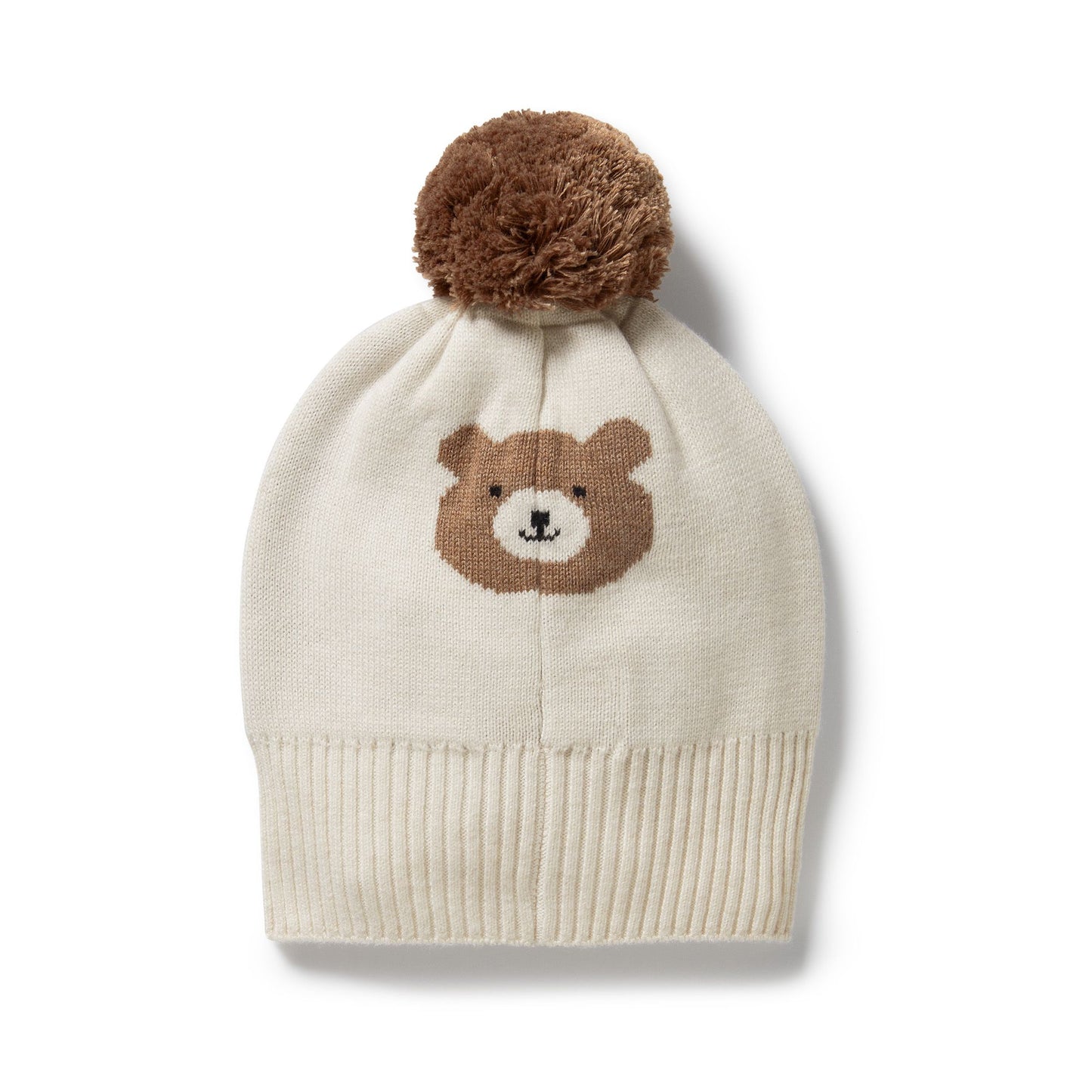 Knitted Jacquard Hat - Beary Cute
